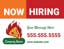 Picture of 18" x 24" - Car Magnet - Now Hiring - 13