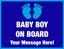 Picture of 18" x 24" - Car Magnet - Baby On Board - 04