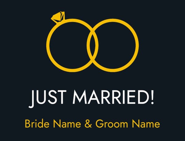 Picture of 18" x 24" - Car Magnet - Wedding - 03