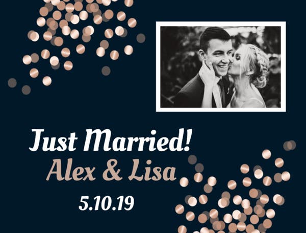 Picture of 18" x 24" - Car Magnet - Wedding - 05