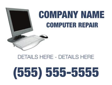 Picture of 18" x 24" - Car Magnet - IT Services - 02