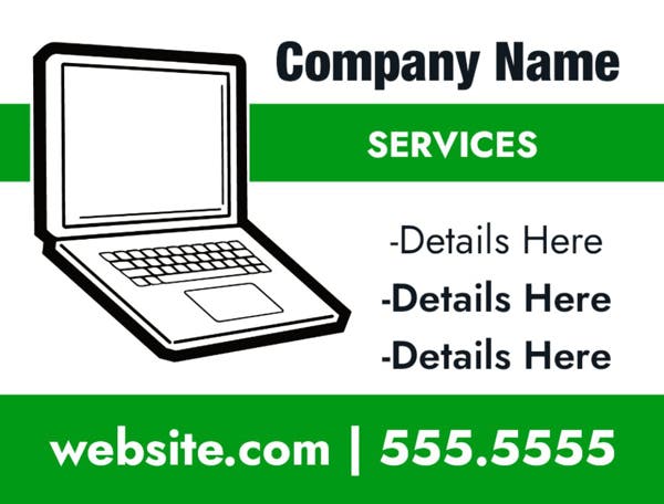 Picture of 18" x 24" - Car Magnet - IT Services - 05