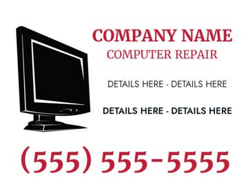 Picture of 18" x 24" - Car Magnet - IT Services - 07