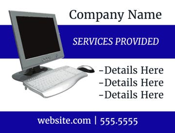 Picture of 18" x 24" - Car Magnet - IT Services - 11