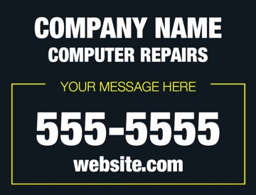 Picture of 18" x 24" - Car Magnet - IT Services - 12