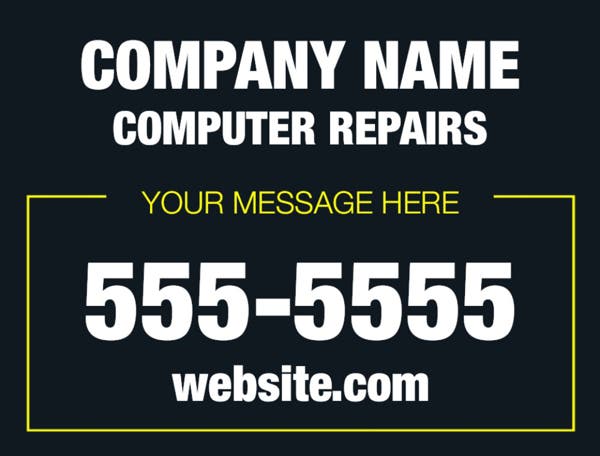 Picture of 18" x 24" - Car Magnet - IT Services - 12
