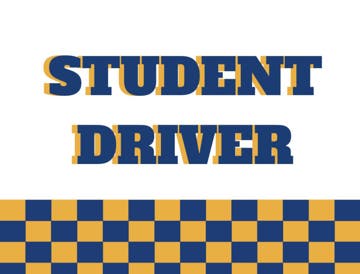 Picture of 18" x 24" - Car Magnet - Student Driver - 01