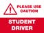 Picture of 18" x 24" - Car Magnet - Student Driver - 02