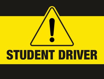 Picture of 18" x 24" - Car Magnet - Student Driver - 03