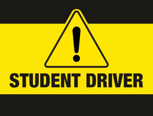 Picture of 18" x 24" - Car Magnet - Student Driver - 03