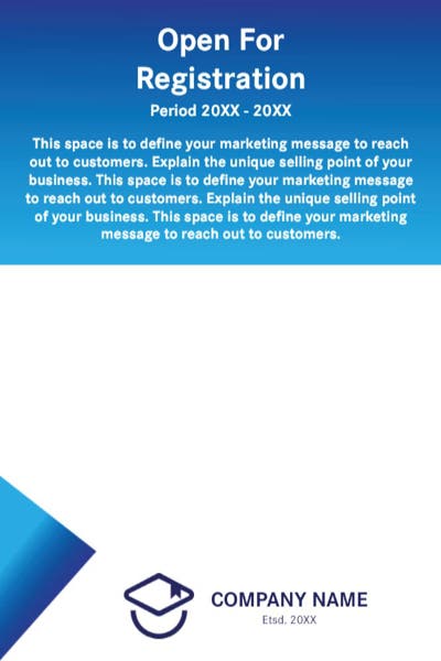 Picture of 4" x 6" Education & Child Care Flyer 1