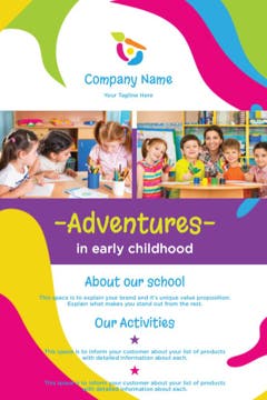 Picture of 4" x 6" Education & Child Care Flyer 4