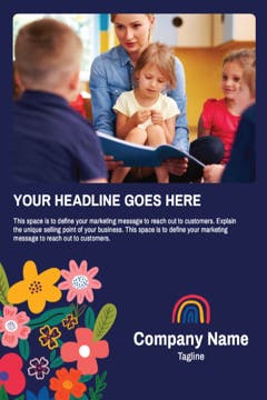 Picture of 4" x 6" Education & Child Care Flyer 5