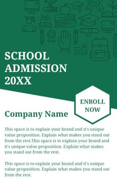 Picture of 5" x 7" Education & Child Care Flyer 3