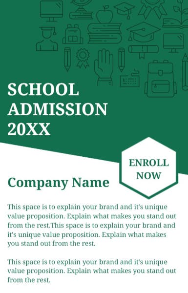 Picture of 5" x 7" Education & Child Care Flyer 3
