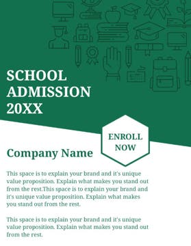 Picture of 8.5" x 11" Education & Child Care Flyer 3