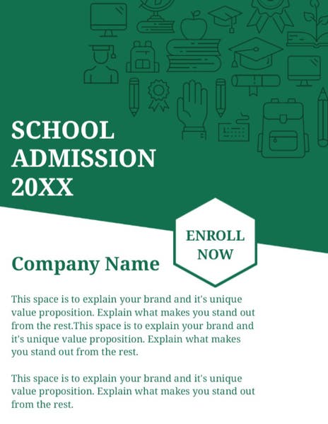 Picture of 8.5" x 11" Education & Child Care Flyer 3