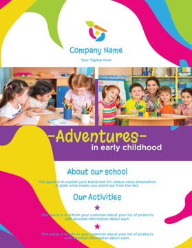 Picture of 8.5" x 11" Education & Child Care Flyer 4