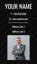 Picture of Business Card 14  - Vertical - Business Card Magnet