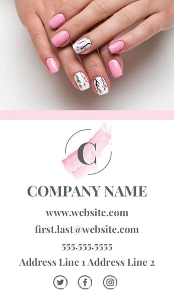Picture of Business Card 19  - Vertical - Business Card Magnet