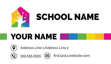 Picture of Education 10  - Horizontal - Business Card Magnet