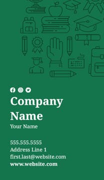 Picture of Education 13 - Vertical - Business Card Magnet