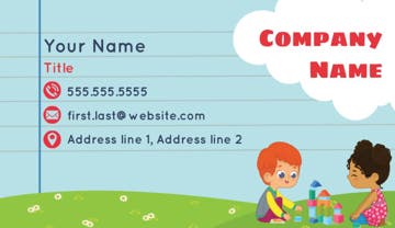 Picture of Education 5  - Horizontal - Business Card Magnet