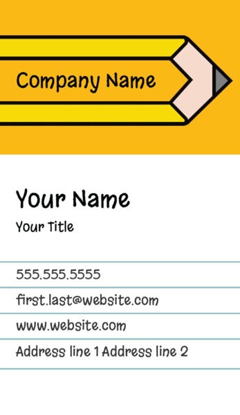 Picture of Education 9 - Vertical - Business Card Magnet