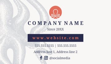 Picture of Food & Beverage 2  - Horizontal - Business Card Magnet