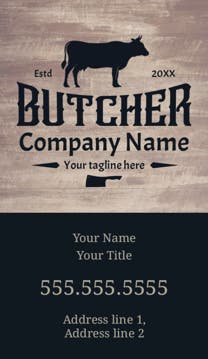 Picture of Food & Beverage 11  - Vertical - Business Card Magnet