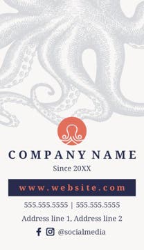 Picture of Food & Beverage 2  - Vertical - Business Card Magnet