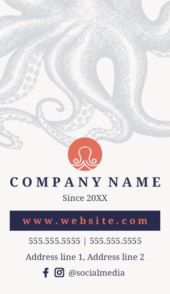 Picture of Food & Beverage 2  - Vertical - Business Card Magnet