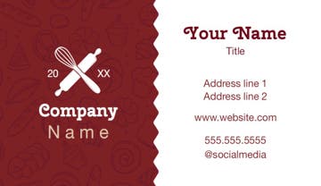 Picture of Food & Beverage 4  - Horizontal - Business Card Magnet