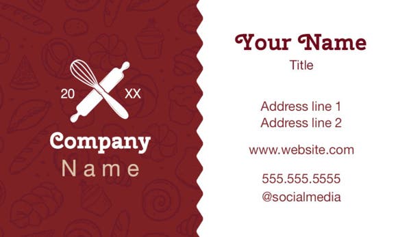Picture of Food & Beverage 4  - Horizontal - Business Card Magnet