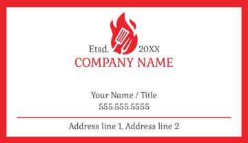 Picture of Food & Beverage 5  - Horizontal - Business Card Magnet