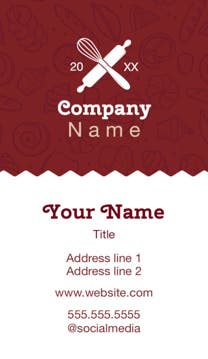 Picture of Food & Beverage 4  - Vertical - Business Card Magnet