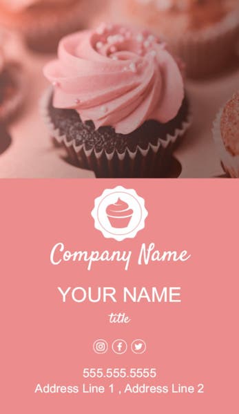 Picture of Food & Beverage 3  - Vertical - Business Card Magnet