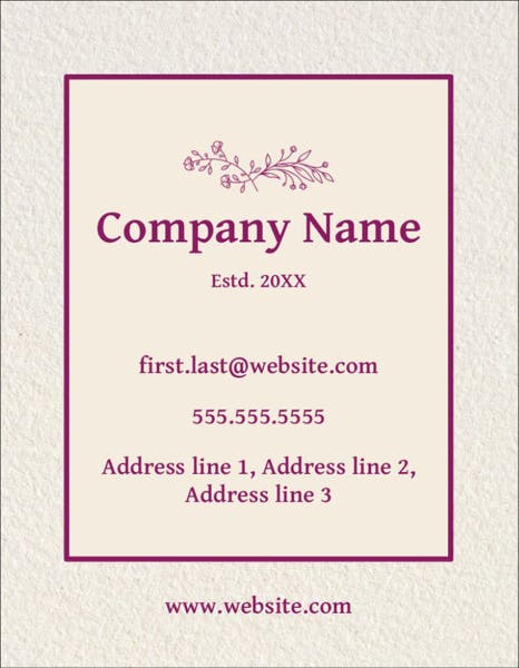 Picture of Business Promo 5  - Vertical - Postcard Magnet